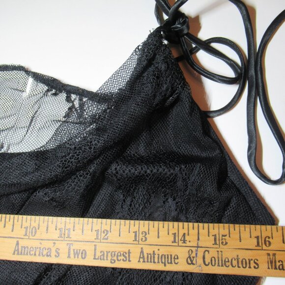 Blacklist Lip Service Satin & Lace Vintage Gown Retro Maxi Dress Goth 20s 30s - Picture 14 of 16